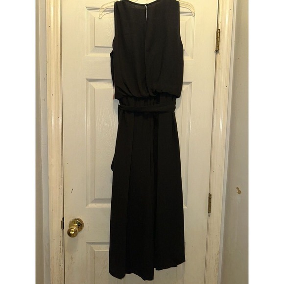 Vince Camuto‎ Moss Crepe Blouson Crop Jumpsuit Black Size 10 NEW WITH TAGS - Picture 9 of 12